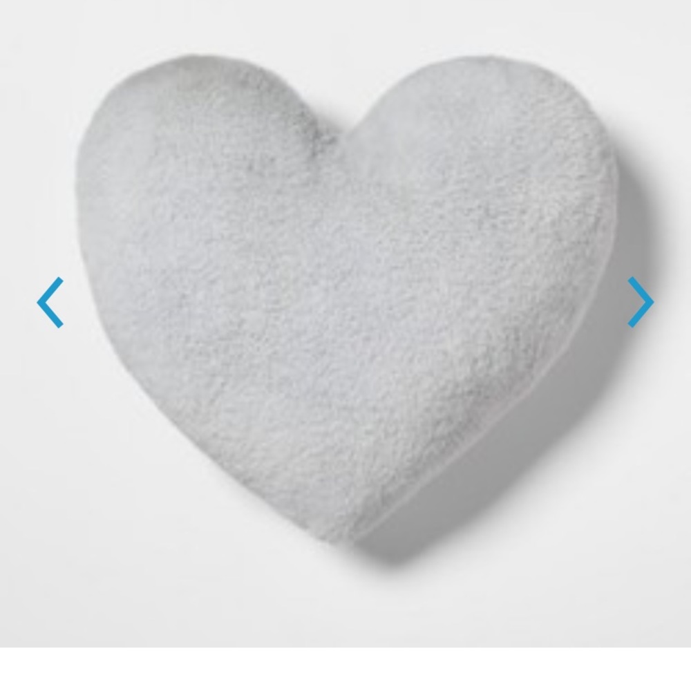 Heart Fauxfur and Velvet Throw Pillow